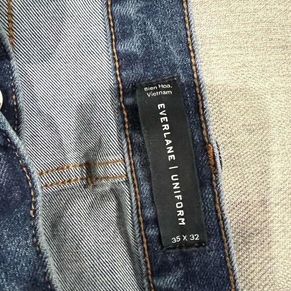 Everlane indigo fade mens uniform jean - Picture 3 of 4